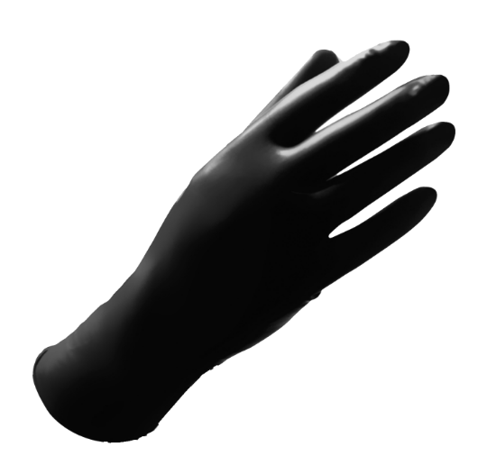 Luvas nitrilio Pretas (100und)