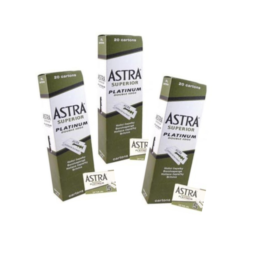 Astra Superior Platinum, 3 Schachteln, 300 Pfund