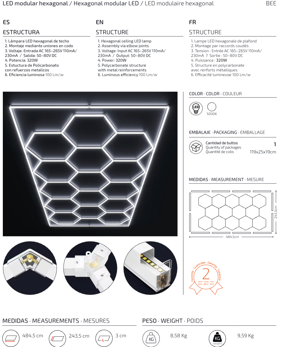 LED Hexagonal