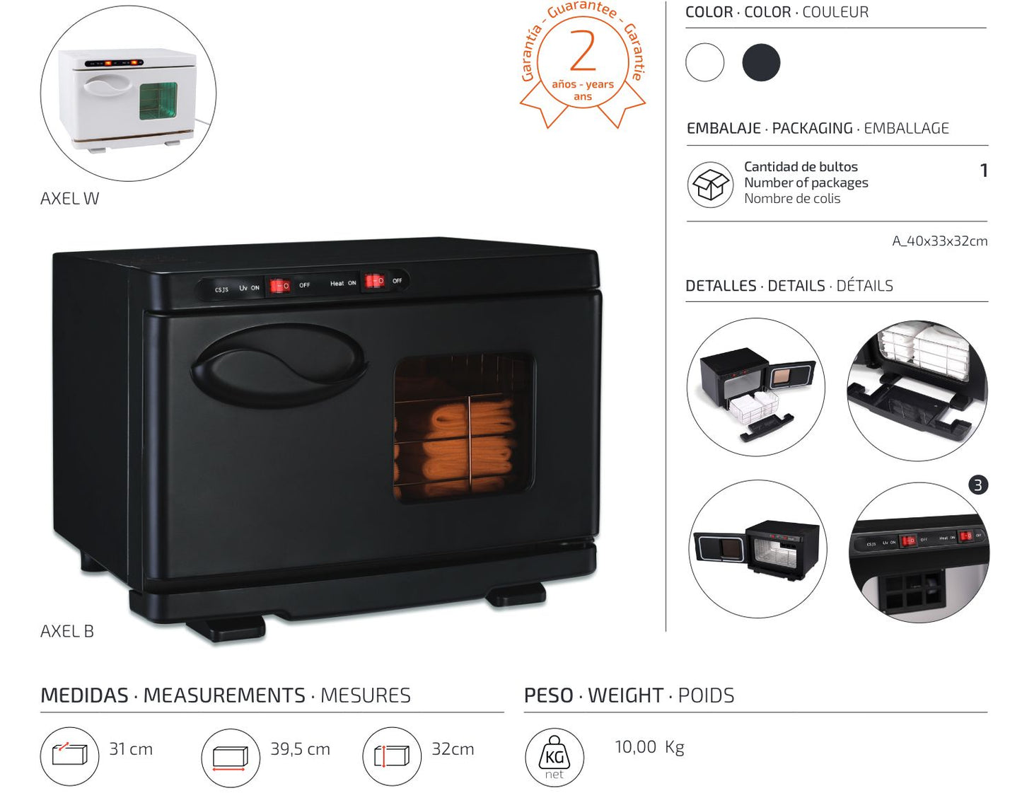 Axel - Aquecedor de Toalhas 6,6Lts