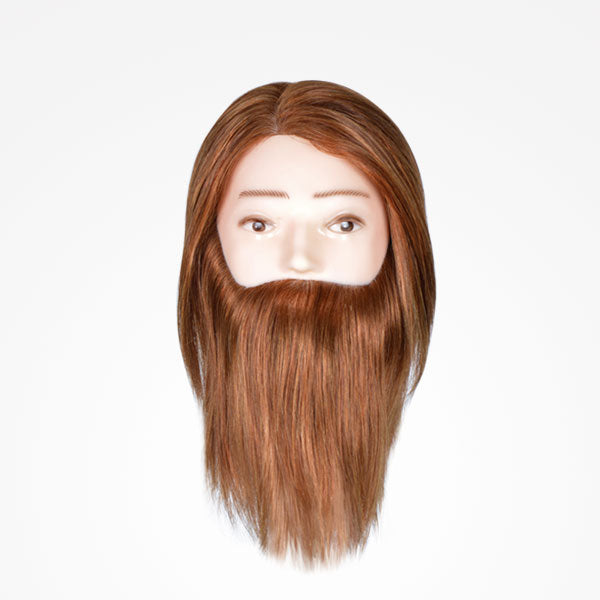 Cabeça Académica de cabelo e barba + Suporte