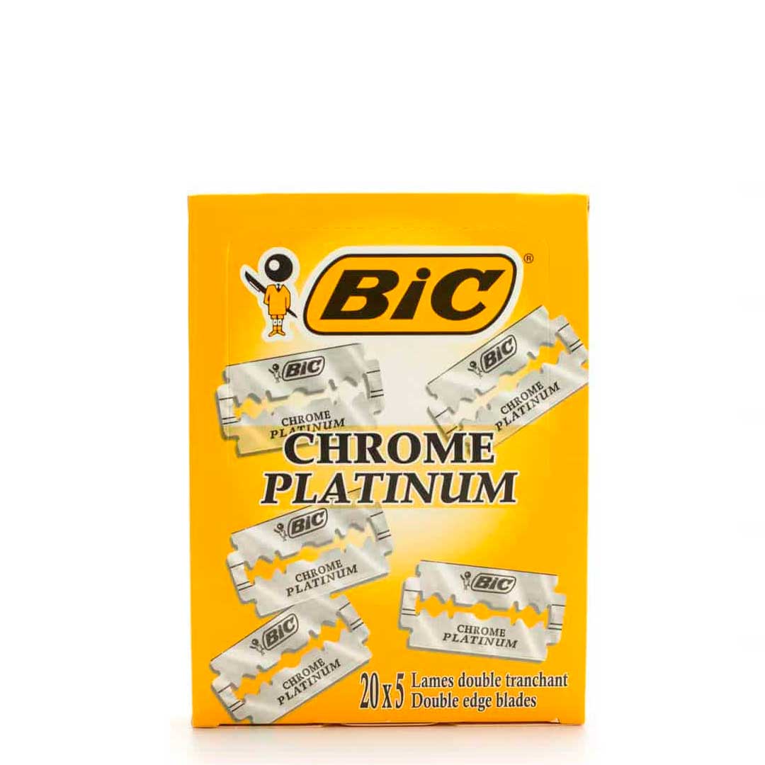 Bic - Lâminas Barbear Chrome Platinium - 100 unidades