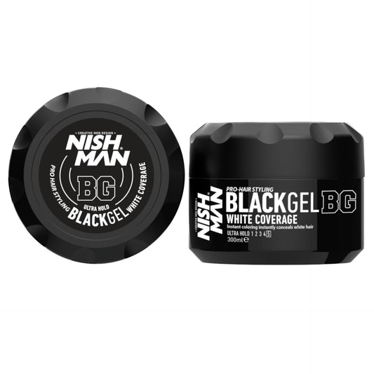 Nishman- Black Gel White Coverage 300ml