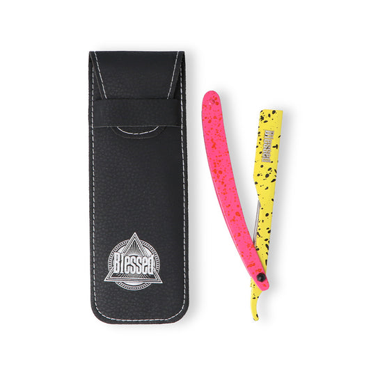Navalha BLESSED - Neon Amarelo/Rosa
