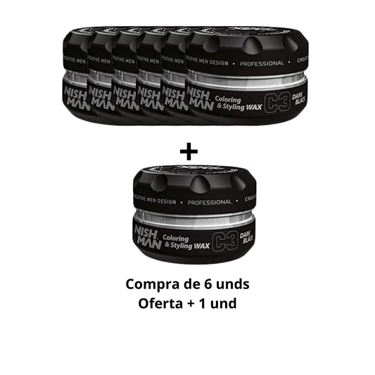 Nishman PACK cera negra (6+1)