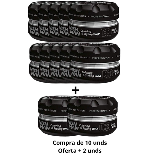Nishman PACK cera negra (10+2)