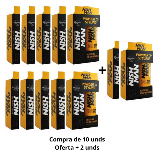 Nishman Pack cera em pó (10+2)