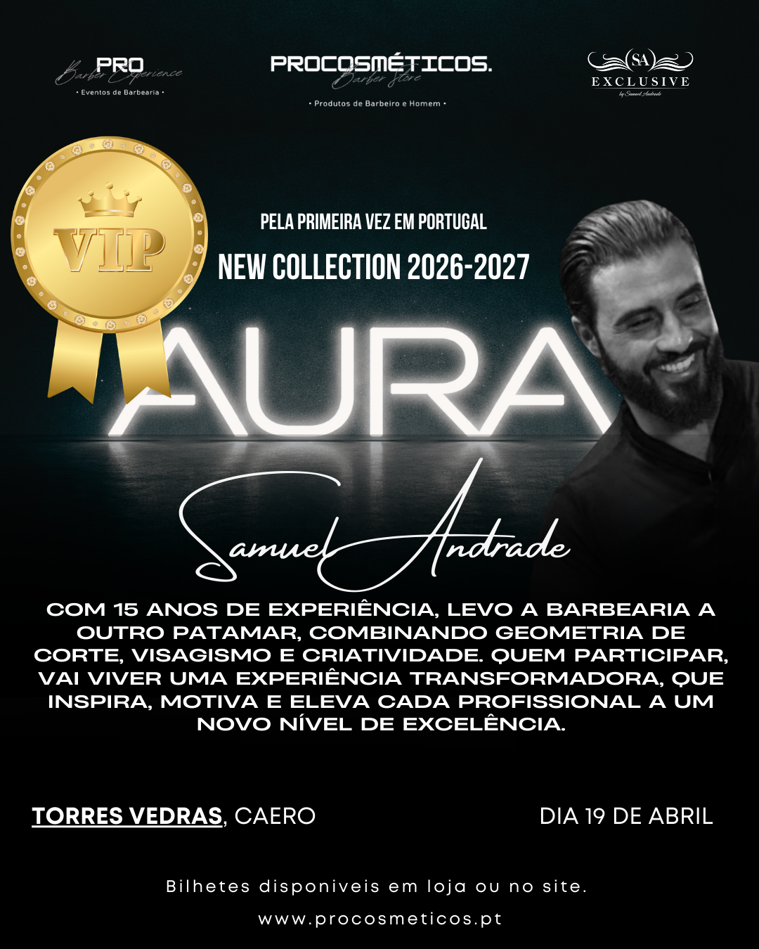 Bilhete AURA - Entrada VIP