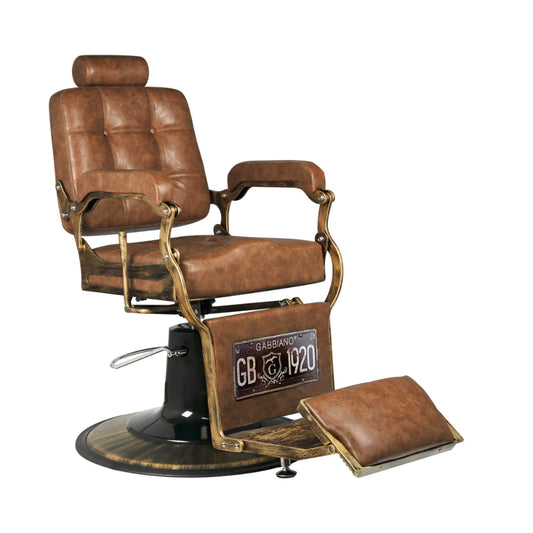CADEIRA DE BARBEIRO BOSS OLD BROWN GABBIANO