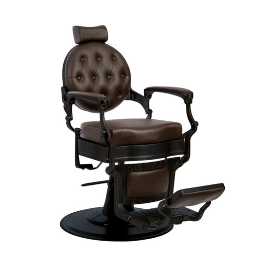 CADEIRA DE BARBEIRO BUZZ BLACK DARK BROWN