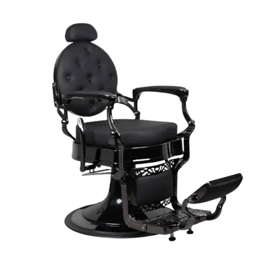 CADEIRA DE BARBEIRO FULL BLACK SHINE PREMIUM LINE