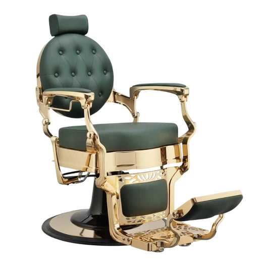 CADEIRA DE BARBEIRO GREEN GOLD PREMIUM LINE